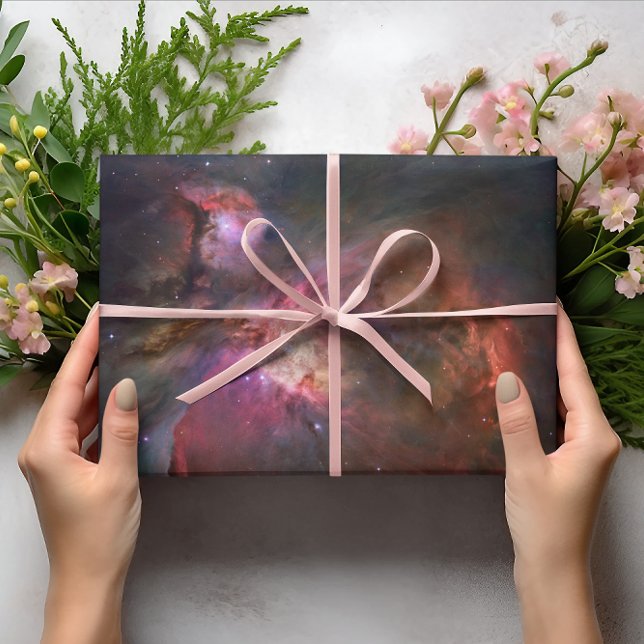 Papel De Presente A Foto Celestial da Nebulosa de Órion (Pink Nebula Wrapping Paper)