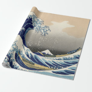 Papel De Presente A Grande Onda de Kanagawa Hokusai