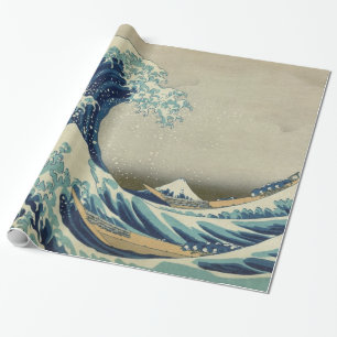 Papel De Presente A grande onda fora de Kanagawa Monte Fuji Japão