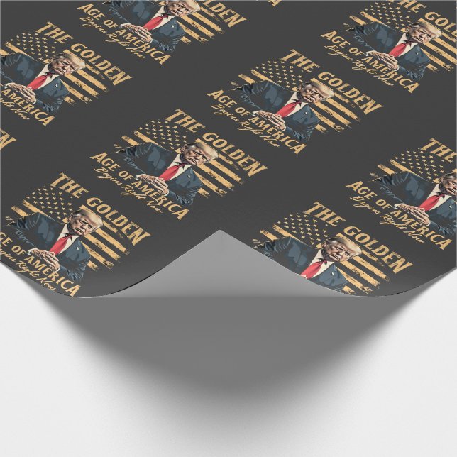 Papel De Presente A Idade de Ouro da América Começa Agora (Ponta)