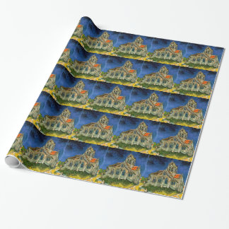 Papel De Presente A Igreja em Auvers por Van Gogh