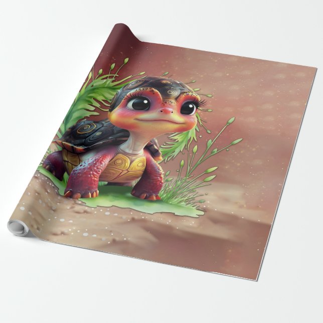 Papel De Presente A look full of charm and adventure,  (Desenrolado)