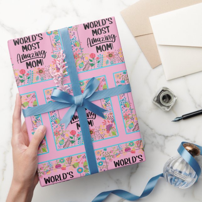 Papel De Presente A mãe mais incrível do mundo (Presentear)