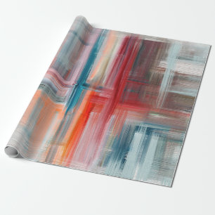 Papel De Presente A mão desenhou uma pintura de arte. Óleo na canvas