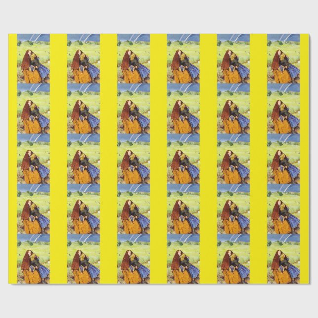 Papel De Presente A Menina Cega por John Everett Millais (Aberto)