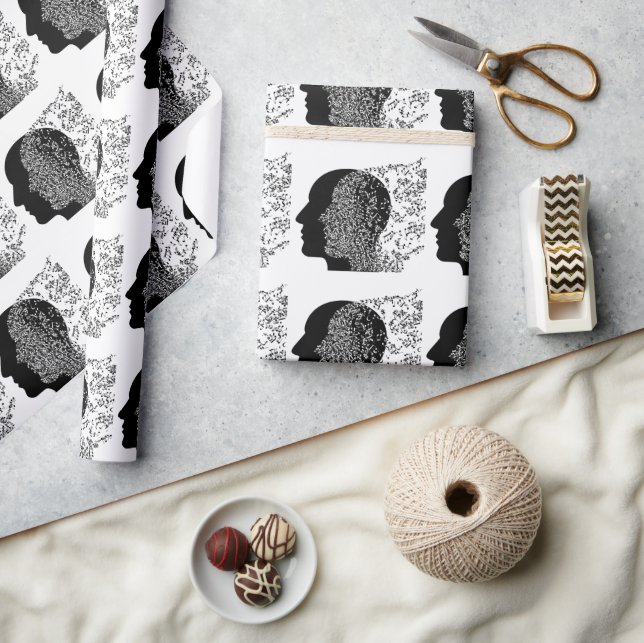 Papel De Presente A mente da música (Artesanato)