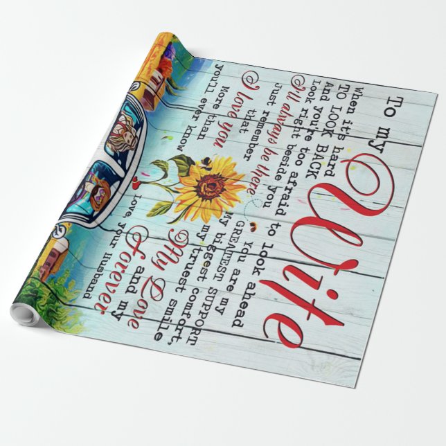 Papel De Presente À Minha Esposa Presente | Carta Para Ela | Casa De (Desenrolado)