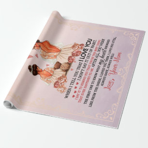 Papel De Presente À Minha Filha Presente, Filha E Mãe, Carta De Am