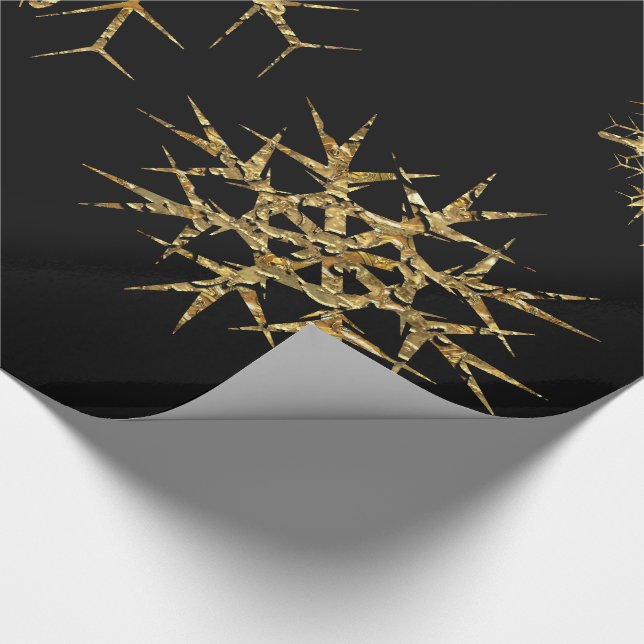 Papel De Presente A neve dourada estima 15 pés de (Ponta)