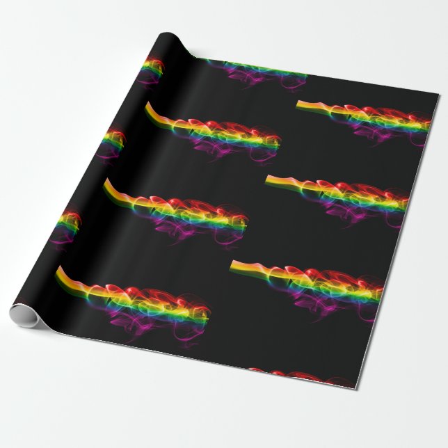 Papel De Presente A pluma de energia arco-íris de SlipperyJoe captur (Desenrolado)