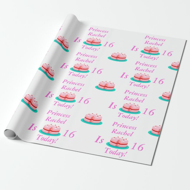 Papel De Presente A princesa é customizável hoje (Desenrolado)