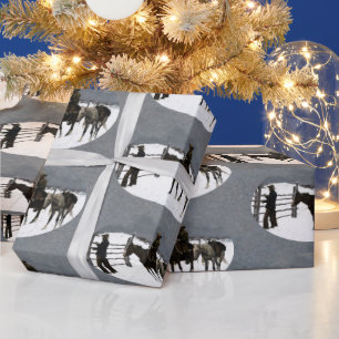 Papel De Presente A queda do cowboy 1895 Frederic Remington