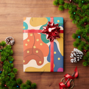 Papel De Presente A Queda do Dia das Bruxas Whimsical deixa o padrão