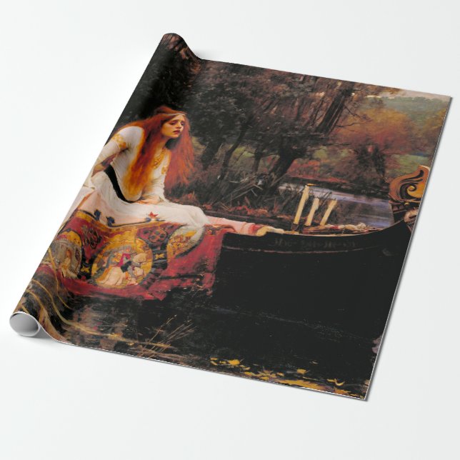 Papel De Presente A Senhora de Shalott John William Waterhouse (Desenrolado)