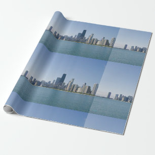 Papel De Presente A Skyline de Chicago
