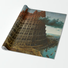 Papel De Presente A Torre de Babel (por Pieter Bruegel, o Velho)