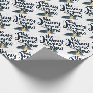 Papel De Presente A Viagem Começa Agora