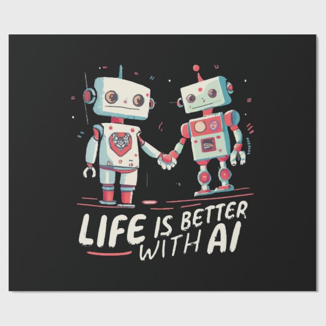 Papel De Presente A vida é melhor com IA (Aberto)