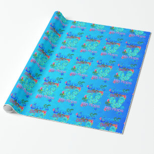 Papel De Presente A vida é melhor nos chinelos