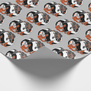 Papel De Presente A vida é sobre equilíbrio. Símbolo de dois koi e y