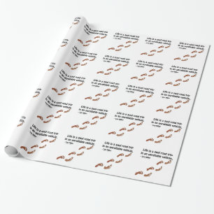 Papel De Presente A vida é uma viagem de carro da alma em um veículo