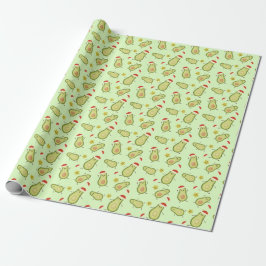 Papel De Presente Abacates & Natal