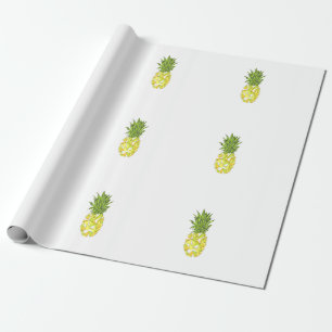 Papel De Presente Abacaxi geométrico tropical clássico dos