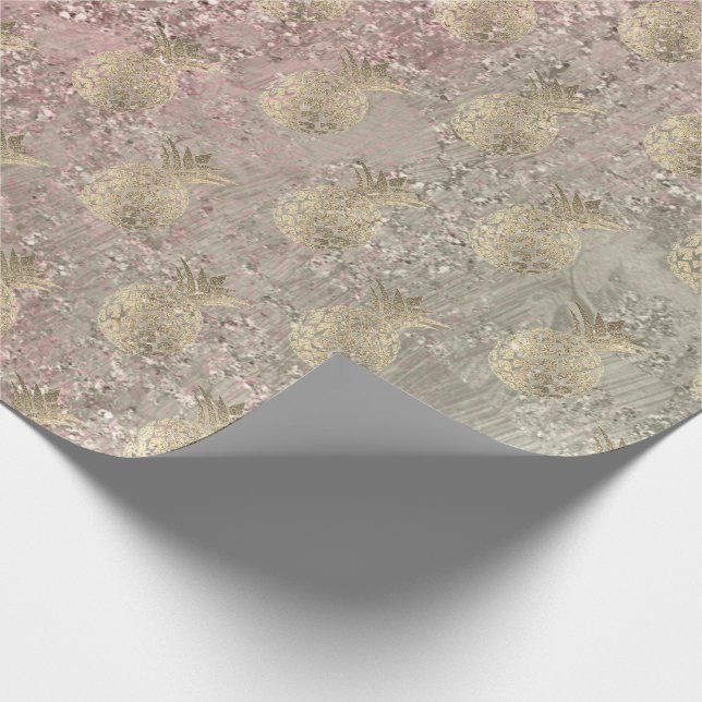 Papel De Presente Abacaxi-tropical fruta de vidro marfim-de-vidro co (Ponta)