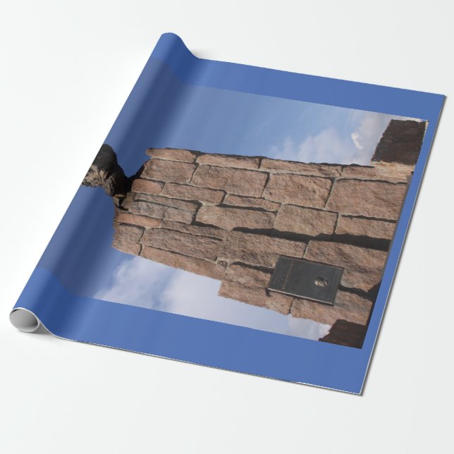 Papel De Presente Abe Lincoln Wrapping Paper (Desenrolado)