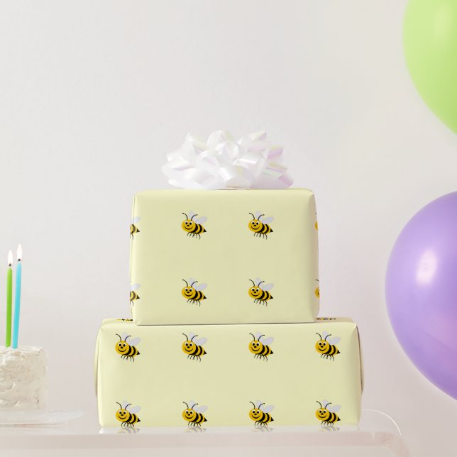 Papel De Presente Abejas (Presentes para festas)