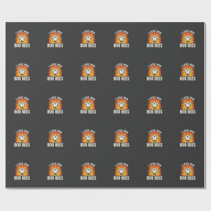 Papel De Presente Abejas de Boo Diseño Divertido de Abeja Fantasma d