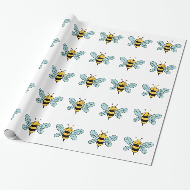 Papel De Presente abelha (Desenrolado)