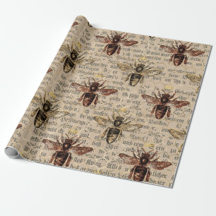 Papel De Presente Abelha Rainha Castanha