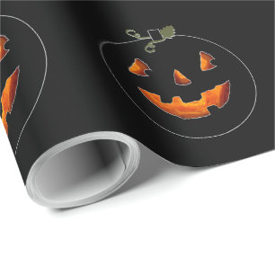 Papel De Presente Abóbora de Halloween fofa