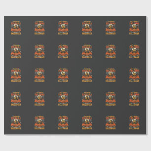 Papel De Presente Abóbora de Halloween Nunca Muito Cedo Castelo Gráf