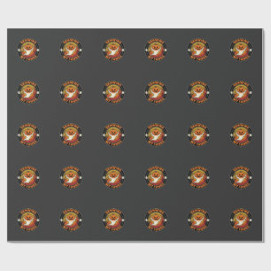 Papel De Presente Abóbora Fantasma Crescendo Meus Dentes de Hallowee