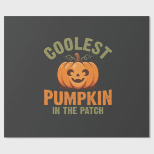 Papel De Presente Abóbora Mais Legal Do Design De Halloween Do Remen