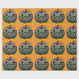 Papel De Presente Abóbora Raiva