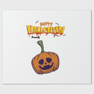 Papel De Presente Abóboras de Halloween