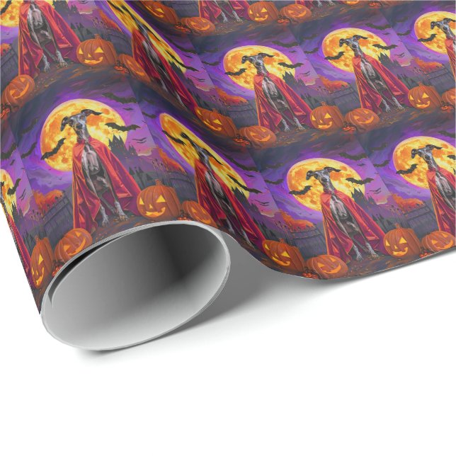 Papel De Presente Abóboras de vampiro da montanha do galgo no Hallow (Ponta do rolo)