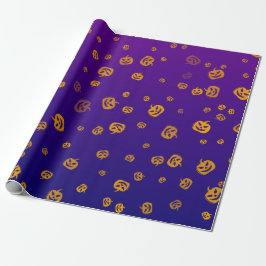 Papel De Presente Abóboras Jack do Halloween