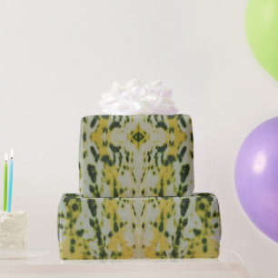 Papel De Presente Abobrinha Amarela e Verde