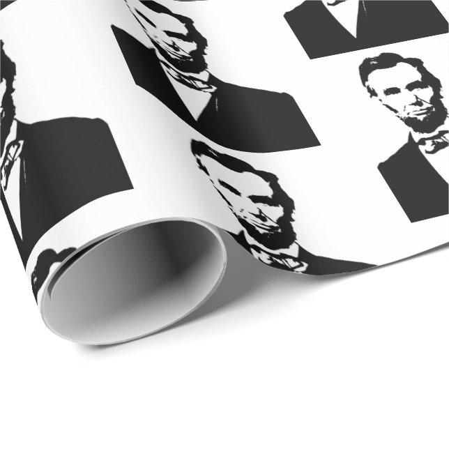 Papel De Presente Abraham Lincoln Presidente EUA Estados Unidos (Ponta do rolo)