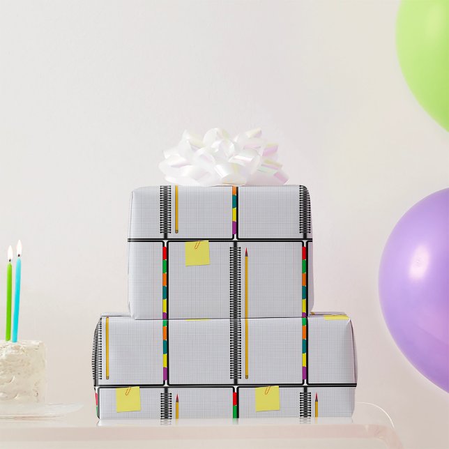 Papel De Presente Abrir Bloco De Notas E Lápis (Criador carregado)