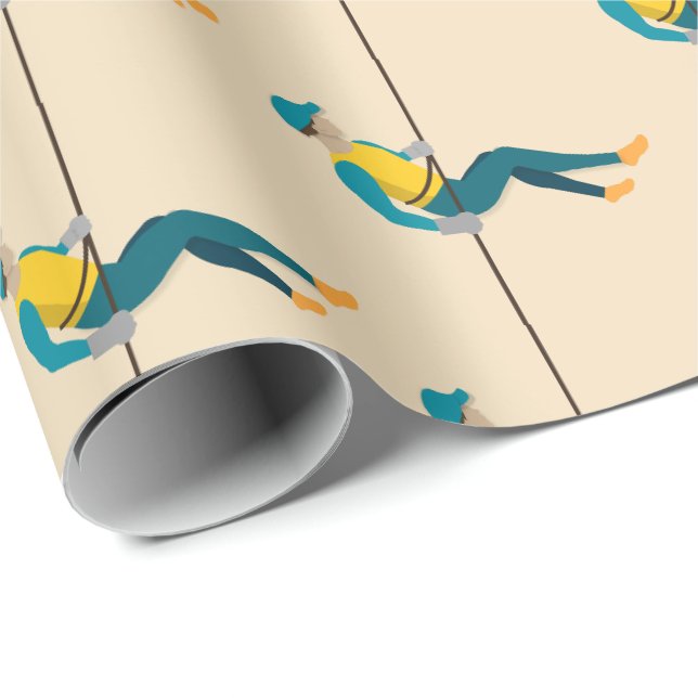 Papel De Presente Abseiling (Ponta do rolo)