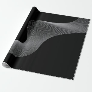 Papel De Presente Abstração de onda elegante, moderna e futurista