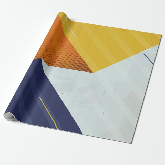 Papel De Presente  Abstract Background. Grunge texture. Triangle geo (Desenrolado)