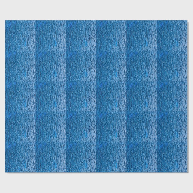 Papel De Presente Abstract Cobalt Blue Textured Wall with Impasto Pa (Aberto)