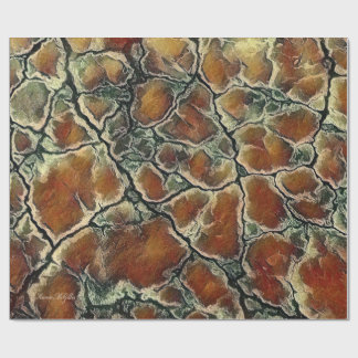 Papel De Presente Abstract Earth Tone Pattern
