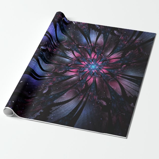 Papel De Presente Abstract fractal flower design.  (Desenrolado)